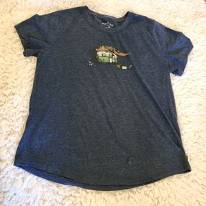 UNITED BY BLUE Made In The USA Camping Short Sleeve Graphic Tee Shirt